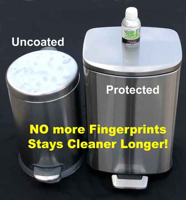 CrobialCoat will stop fingerprints on stainless steel and will protect from microbes too!