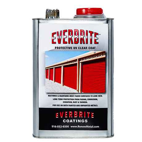 Everbrite Clear Coating for Metal Restoration - Gallon - 128 oz. :
