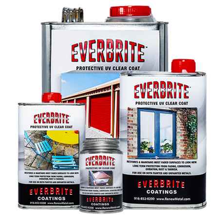 Everbrite Coating is available in various sized cans