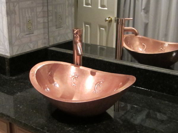 Kokopelli sink sealed and protected with ProtectaClear.